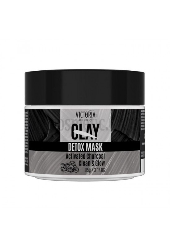 Victoria Beauty  Clay Детокс маска за лице с активен въглен